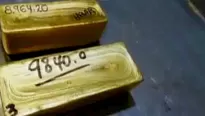 El oro incautado fue depositado en las bóvedas del Banco de la Nación. Foto y video: Canal N