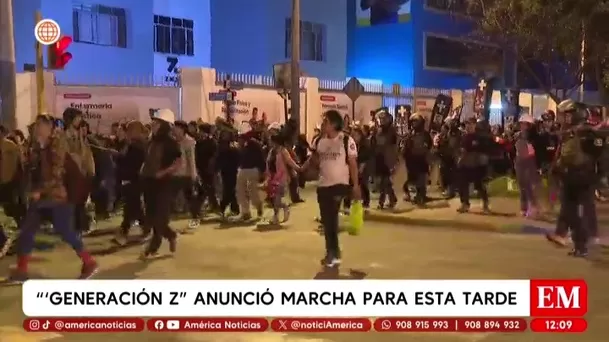 Generación Z convoca marcha y policía activa seguridad/ América Noticias Generación Z convoca marcha y policía activa seguridad/ América Noticias
