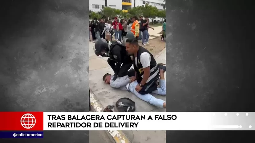 Policía y serenazgo de Lima capturó a falso repartidor de delivery