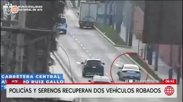 Policía y serenos recuperan dos vehículos robados y capturan a dos delincuentes en Ate/ América Noticias Policía y serenos recuperan dos vehículos robados y capturan a dos delincuentes en Ate/ América Noticias