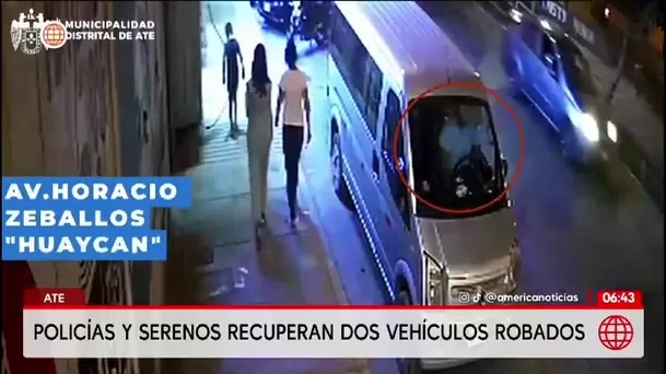 La Policía y serenos de Ate Vitarte recuperaron dos vehículos robados / América Noticias La Policía y serenos de Ate Vitarte recuperaron dos vehículos robados / América Noticias