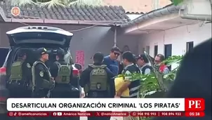 Detienen a policías durante megaoperativo contra red criminal en San Martín. Foto y video: América Noticias