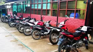 Policías del VRAEM recuperaron motocicletas y mototaxis. Foto: Mininter