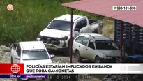 Policías estarían implicados en banda que roba camionetas. Foto y video: Unidad de investigación