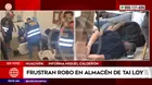 Policías frustran robo en almacén de útiles escolares en Huachipa