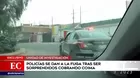 Policías fueron perseguidos luego de ser sorprendidos exigiendo coima