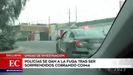 Policías fueron perseguidos luego de ser sorprendidos exigiendo coima