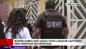 Búnker se encontraba en la urbanización La Florida en Carabayllo / Fuente: América Noticias