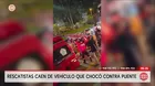 Policías rescatistas resultaron heridos tras choque en Lince