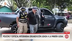 Detienen a policías y a exfiscal por presuntamente integrar red de minería ilegal. Foto y video: América Noticias