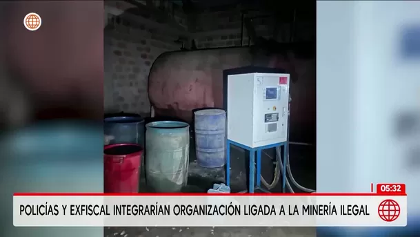 Detienen a policías y a exfiscal por presuntamente integrar red de minería ilegal. Foto: América Noticias