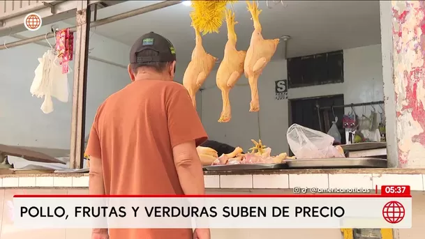 Pollo, frutas y verduras suben de precio por crisis energética. Foto: América Noticias