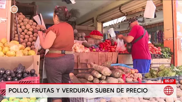 Pollo, frutas y verduras suben de precio por crisis energética. Foto: América Noticias