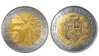 Nueva moneda de cinco soles