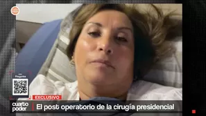 El post operatorio de la cirugía presidencial. Video: Cuarto Poder