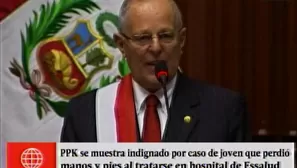 Pedro Pablo Kuczynski, presidente de la República. Foto: Captura de video América Noticias