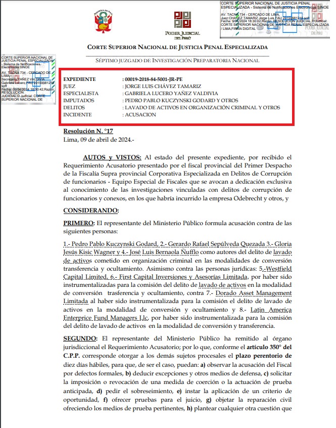 PPK: Poder Judicial programó audiencia para el 6 de mayo por caso Odebrecht