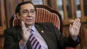 Víctor Prado Saldarriaga, presidente del Poder Judicial. Foto: El Comercio