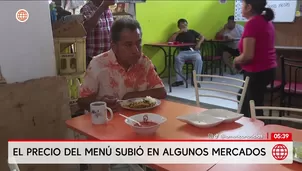 Precio del menú sube en mercados por crisis del gas. Foto y video: América Noticias