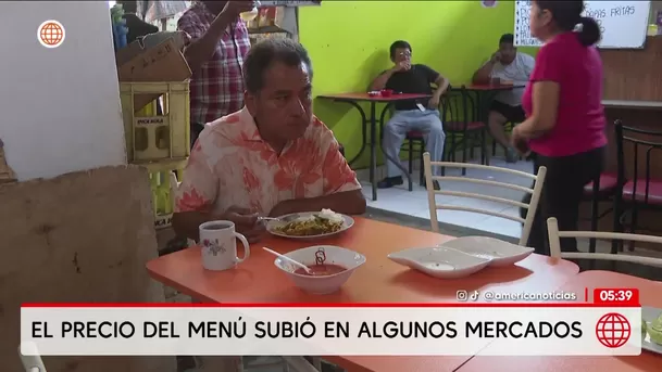 Precio del menú sube en mercados por crisis del gas. Foto: América Noticias