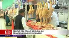 Precio del pollo se eleva en primeros días de diciembre