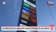 Los precios de la gasolina se mantienen altos en los grifos