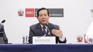 Premier Arana: Ejecutivo no retrocederá ante minería informal. Foto: PCM. Video: Canal N