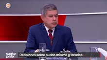 El premier Luis Galarrete aseguró que el gobierno de Fuerza Popular busca poner orden, tanto en la calle como en la administración pública. Video: Cuarto Poder
