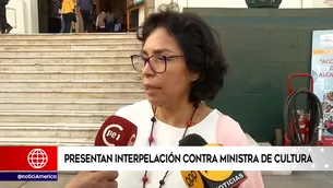 La ministra Balbuena se encuentra en el Congreso exponiendo el presupuesto para su sector. Foto: captura de TV