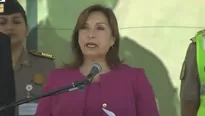 Presidenta de la República participó de la incorporación de tres mil 500 policías para la seguridad ciudadana / Captura: Canal N