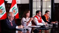 Conferencia de prensa Dina Boluarte / Foto: Presidencia del Perú