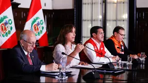 Conferencia de prensa Dina Boluarte / Foto: Presidencia del Perú