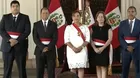 Presidenta Dina Boluarte tomó juramento a cuatro nuevos ministros