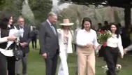 Keiko Fujimori y exmandatario Jamil Mahuad visitan tumba de Alberto Fujimori