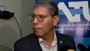 José Aguilar, presidente de la ATU, dijo que está trabajando para que el usuario no se vea afectado. / Video: Canal N