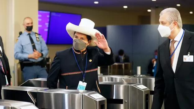 Presidente Castillo llegó a la sede de la ONU para participar en la Asamblea General de las Naciones Unidas