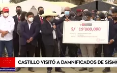 Castillo visitó a damnificados de sismo en Piura - Noticias de damnificados
