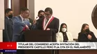 Presidente del Congreso acepta invitación de Pedro Castillo pero fija cita en el Parlamento