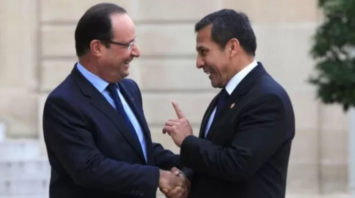 François Hollande, presidente de Francia, y Ollanta Humala. Foto: Andina François Hollande, presidente de Francia, y Ollanta Humala. Foto: Andina