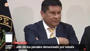 Jefe de los penales denunciado por estafa