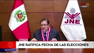 JNE sobre elecciones generales. América Noticias