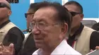 Presidente José Balcázar pidió respetar los resultados oficiales