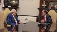 Presidente José María Balcázar se reunió con Julio Velarde