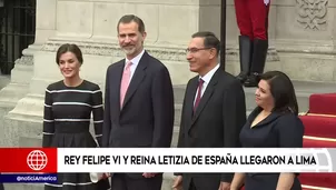 Rey Felipe VI visitó a Martín Vizcarra. Foto: captura de TV