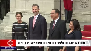 Rey Felipe VI visitó a Martín Vizcarra. Foto: captura de TV