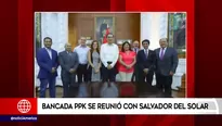 Martín Vizcarra, Salvador del Solar y bancada PpK. Foto: Twitter Presidencia