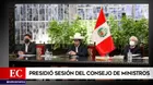 Presidente Pedro Castillo presidió primera sesión del Consejo de Ministros