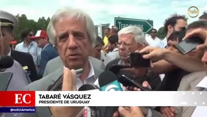 Tabaré Vásquez sobre asilo. Foto: captura de TV