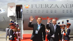 Martín Vizcarra se encuentra el Guatemala. Foto: Presidencia