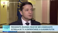 Presidente Zelenski: De comediante estrella de TV a enfrentar a Vladimir Putin 